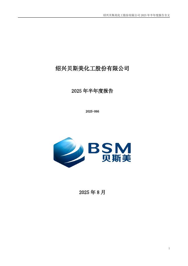 300796-贝斯美：2025年半年度报告