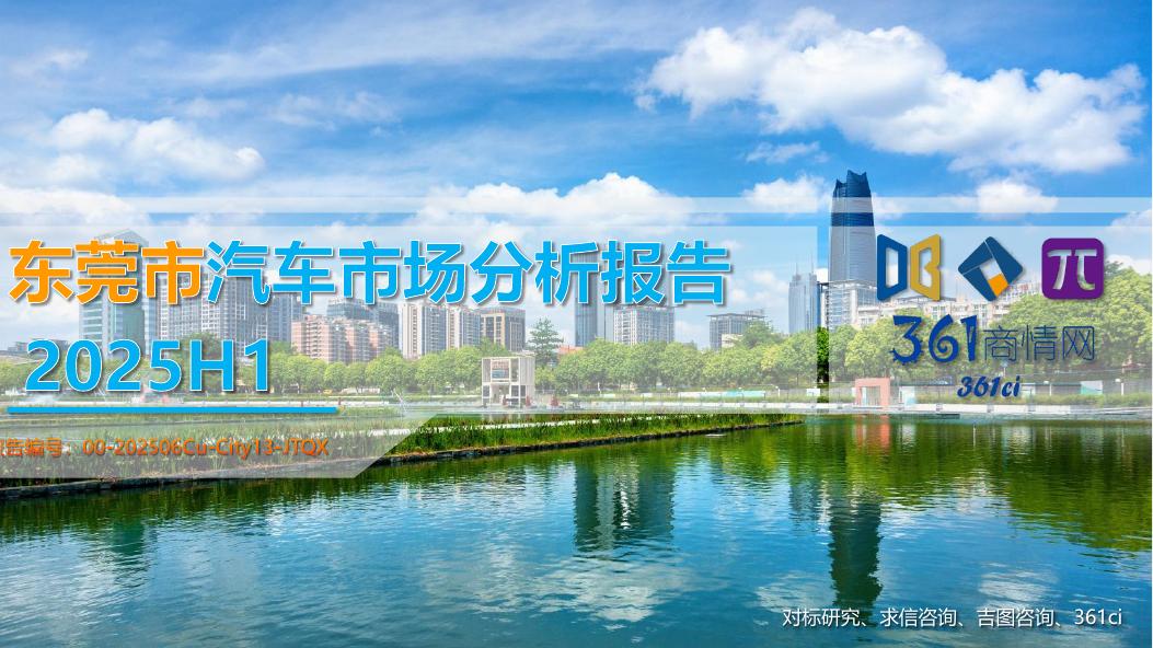 吉图咨询：2025年东莞市上半年汽车市场分析报告海报