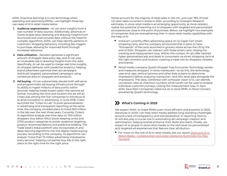 Coresight Research：2025年零售业人工智能十大趋势：生成式AI革命拐点研究报告（英文版）_第8页