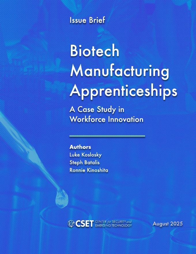 CSET：生物科技制造学徒制 一项劳动力创新的案例研究（英文版）