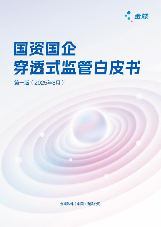 金蝶：2025国资国企穿透式监管白皮书海报
