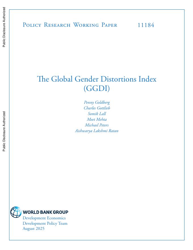 世界银行：2025年全球性别扭曲指数（GGDI）报告（英文版）海报