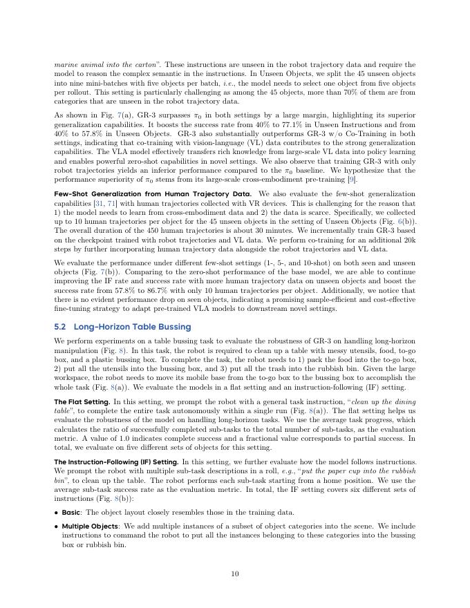 字节跳动：2025年通用机器人模型GR-3技术报告（英文版）_第10页