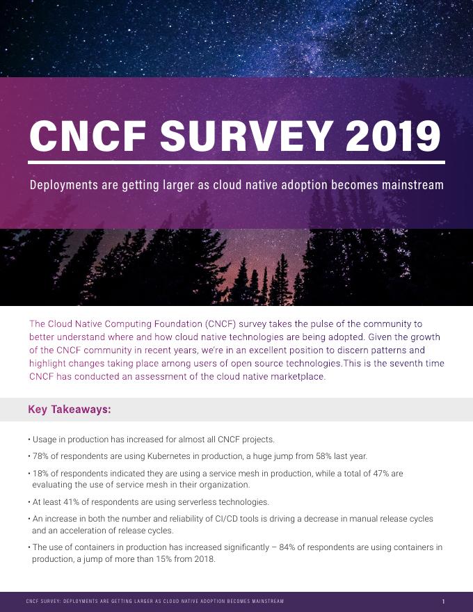 CNCF：2019年云原生调查报告（英文版）