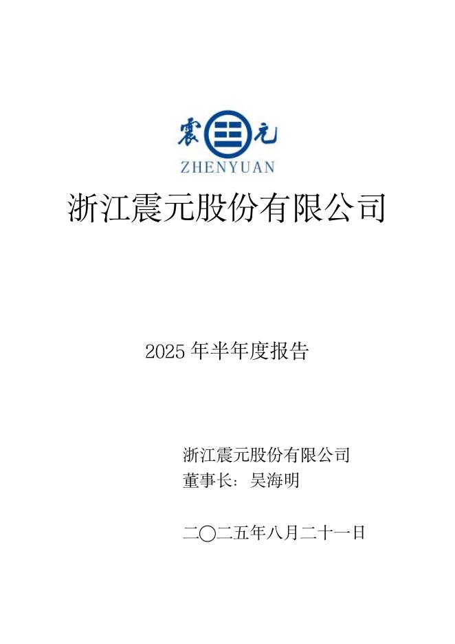 000705-浙江震元：2025年半年度报告