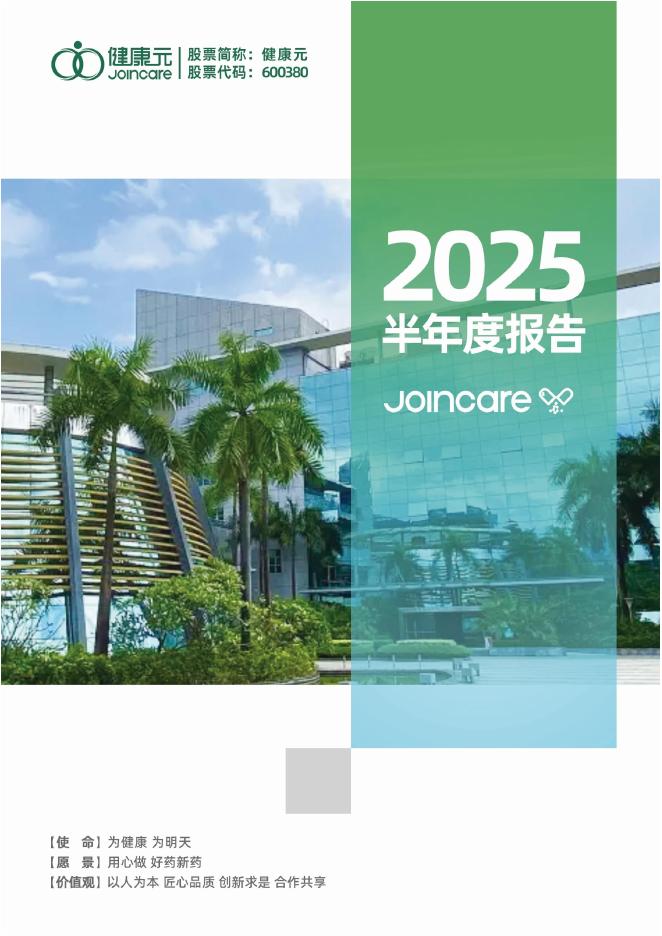 600380-健康元：健康元药业集团股份有限公司2025年半年度报告