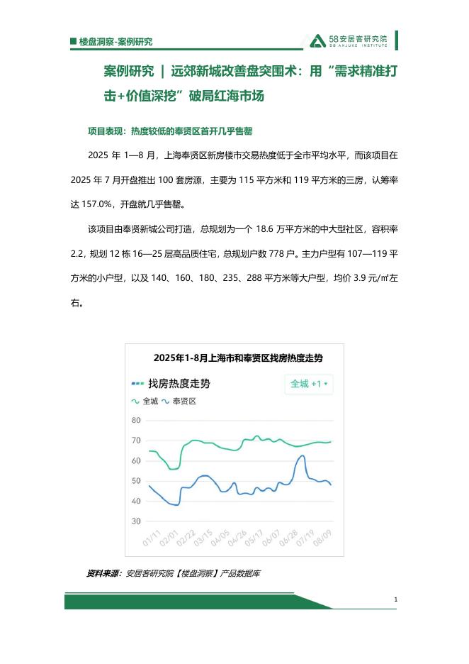 58安居客研究院：2025年远郊新城改善盘逆袭术：用“需求精准打击和价值深挖”破局红海市场海报