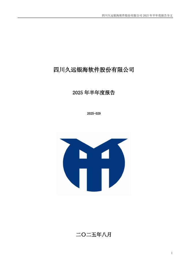 002777-久远银海：2025年半年度报告