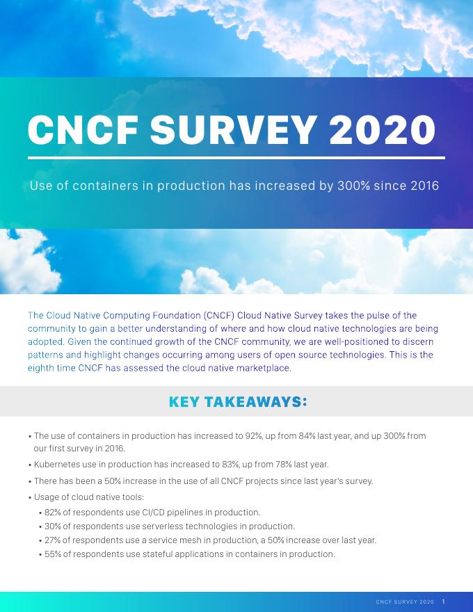 CNCF：2020年云原生调查报告（英文版）