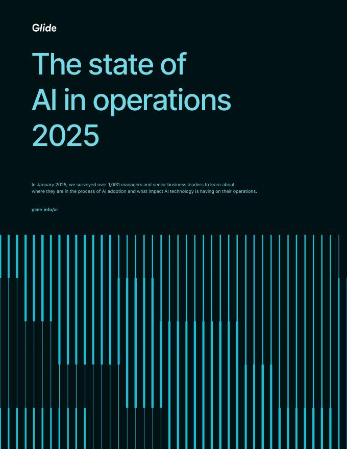 Glide：2025年运营领域<em>AI</em>现状报告（英文版） 海报