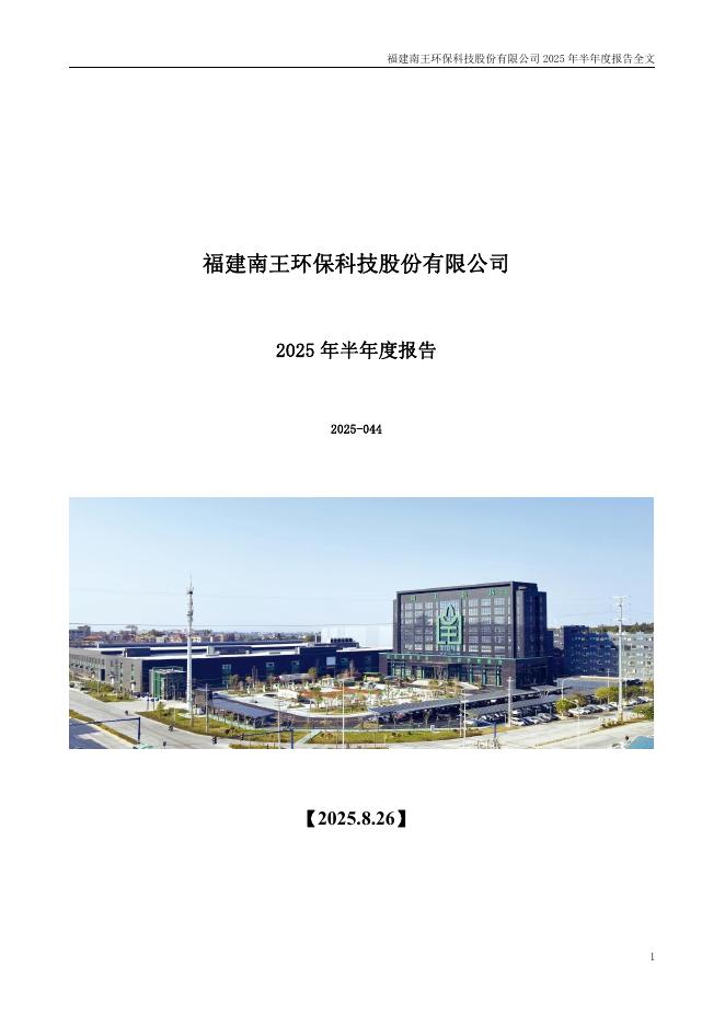 301355-南王科技：2025年半年度报告