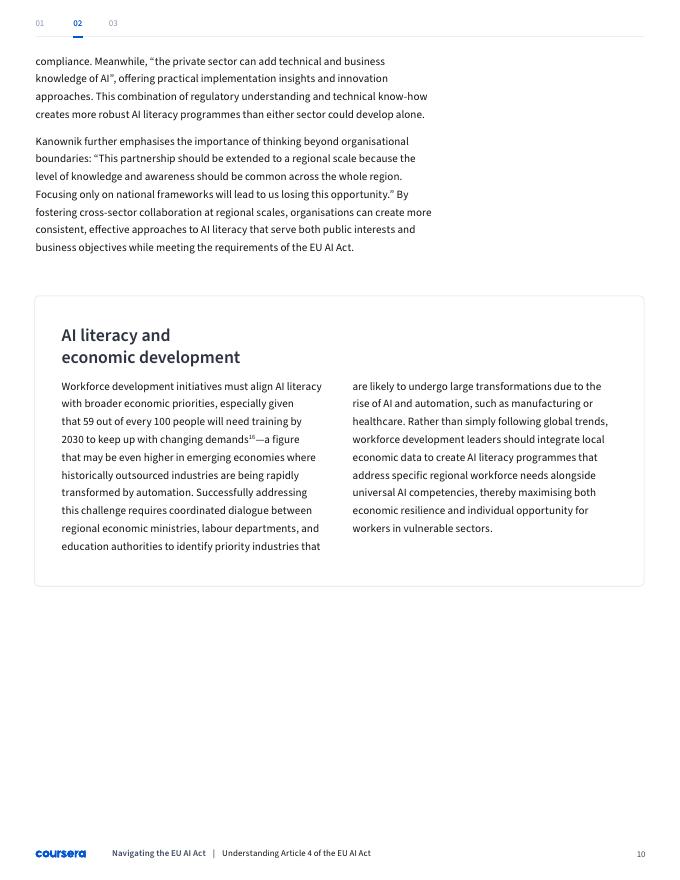 Coursera：2025年驾驭欧盟人工智能法案：打造具备人工智能素养的员工队伍实践指南（英文版）_第10页
