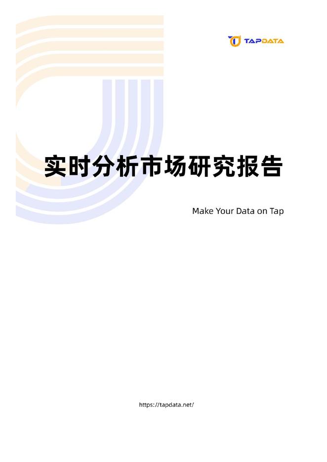 tapdata：2025年实时分析市场研究报告