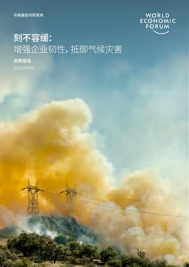 WEF&埃森哲：2025年刻不容缓：增强企业韧性抵御气候灾害洞察报告海报