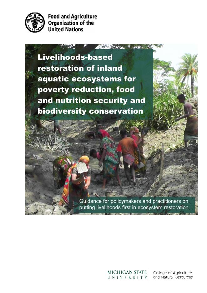 FAO联合国粮农组织：2025年基于生计的内陆水体生态系统恢复以减少贫困、保障粮食和营养安全及保护生物多样性报告（英文版）海报