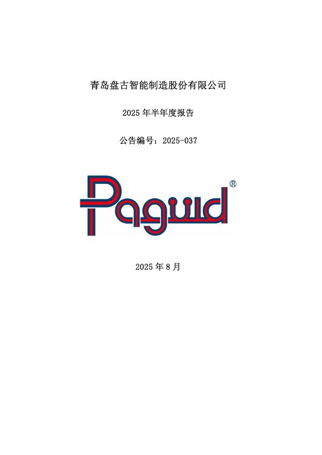 301456-盘古智能：2025年半年度报告