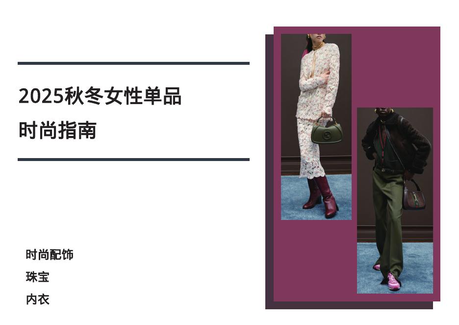 亚马逊：2025年秋冬女性单品时尚指南-时尚配饰、珠宝、内衣海报