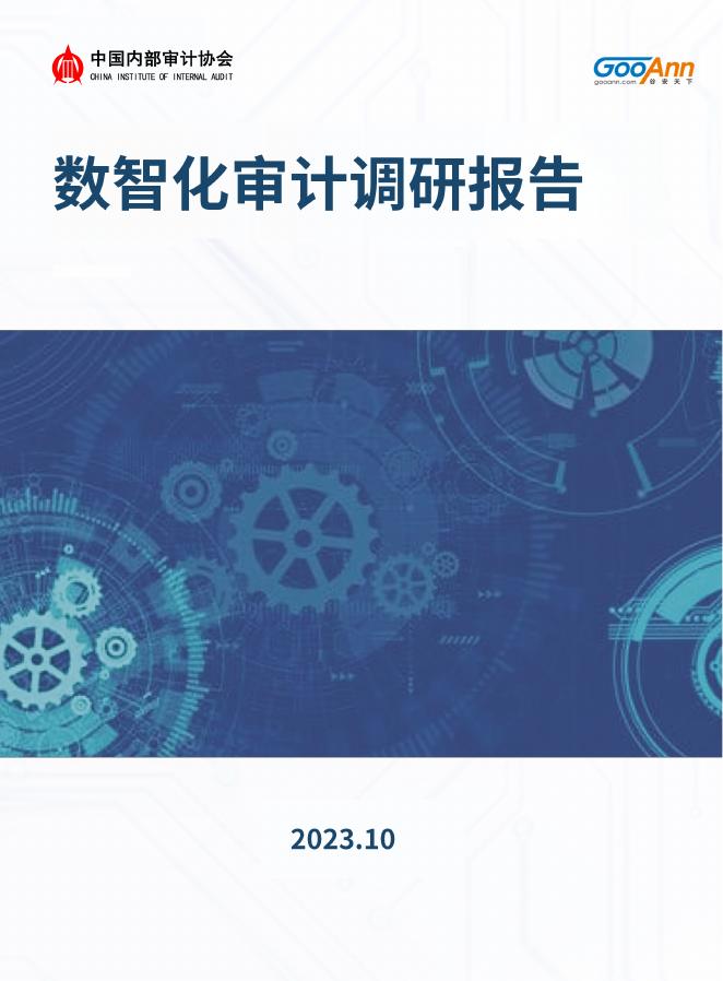 中国内部审计协会：2023年中国数智化审计调研报告海报