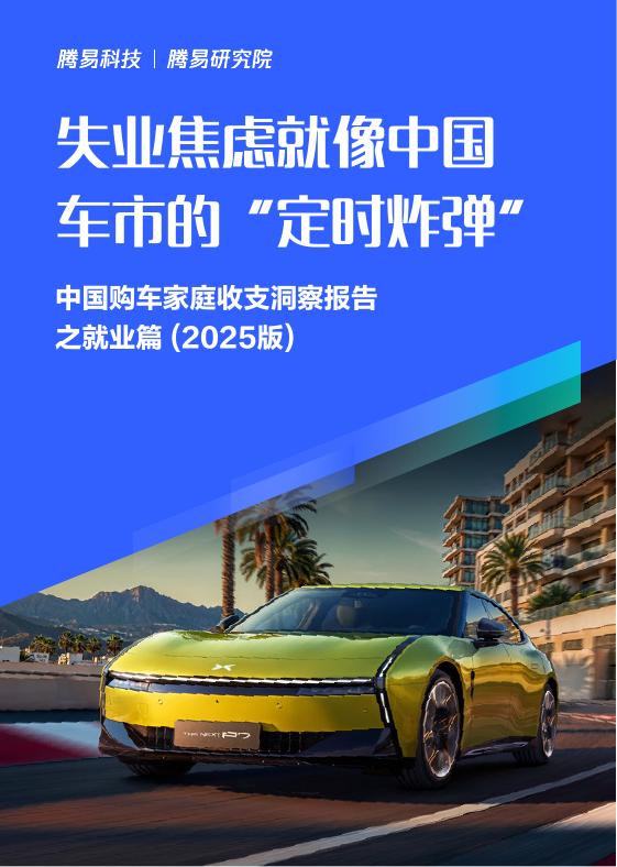 易车研究院：失业焦虑就像中国车市的“定时炸弹”-中国购车家庭收支洞察报告之就业篇（2025版）海报