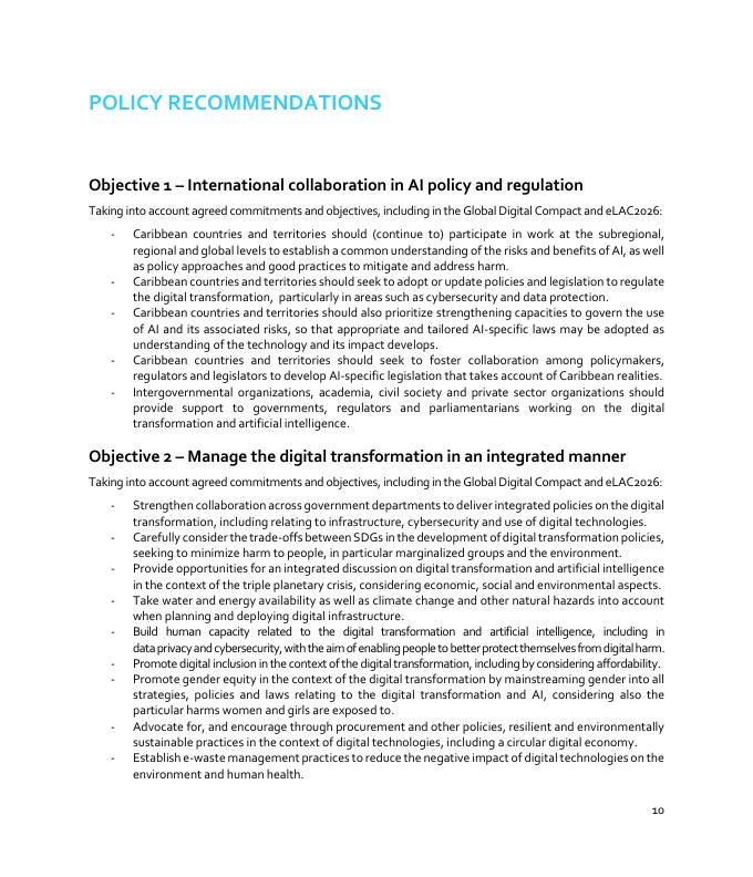 拉丁美洲经济委员会：2025年加强加勒比地区的人工智能准备报告（英文版）_第10页