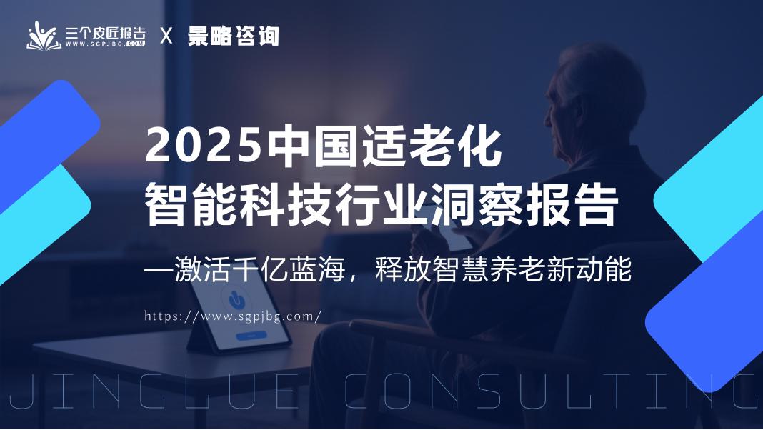 景略咨询：2025年中国适老化智能科技行业洞察报告海报