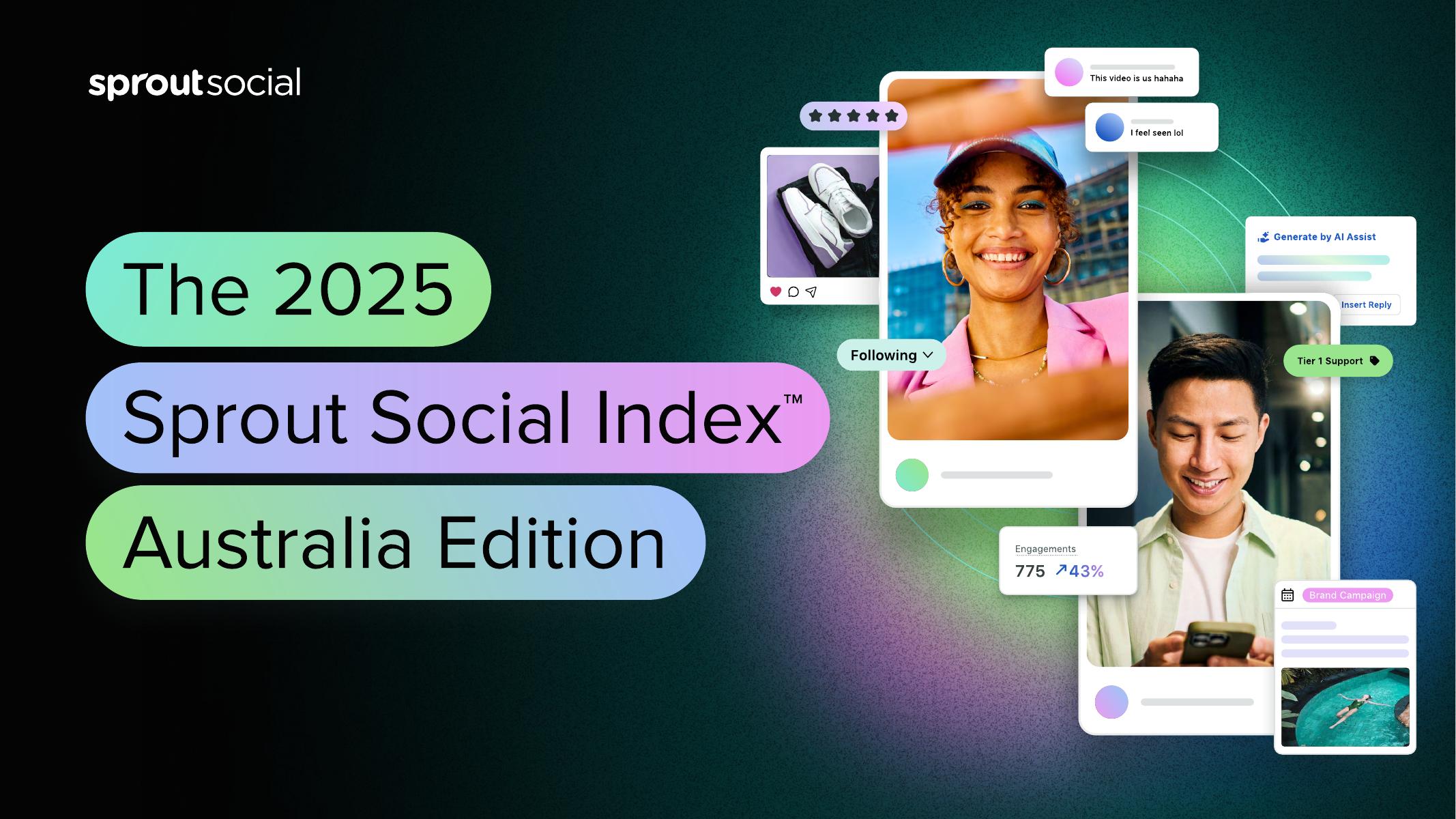 sproutsocial：2025年澳大利亚社交媒体指数报告（英文版）海报