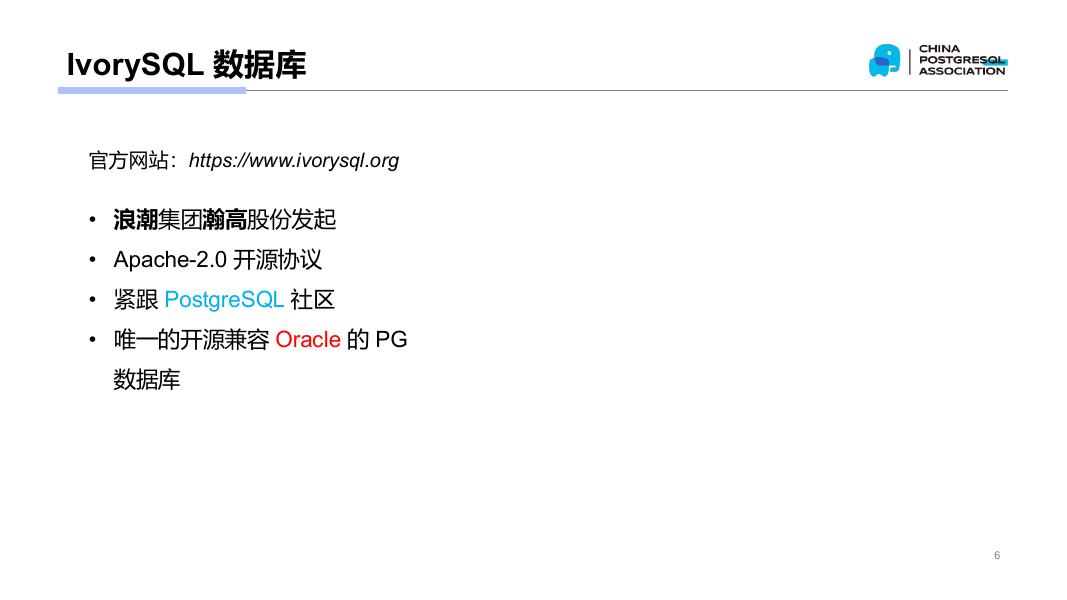 严少安：深度参与IvorySQL开源社区建设的实践与思考_第6页