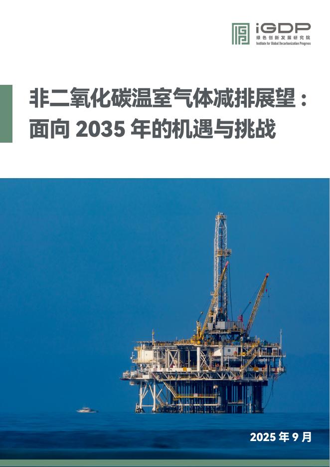 绿色创新发展研究院（iGDP）：非二氧化碳温室气体减排展望：面向2035年的机遇与挑战报告海报