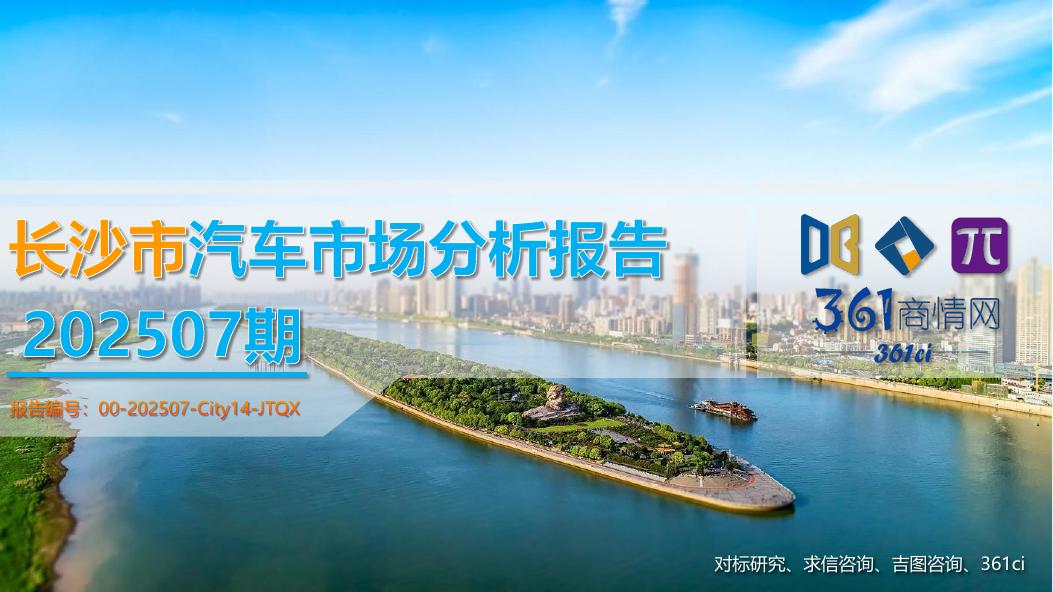 吉图咨询：长沙市汽车市场分析报告（2025年第7期）海报