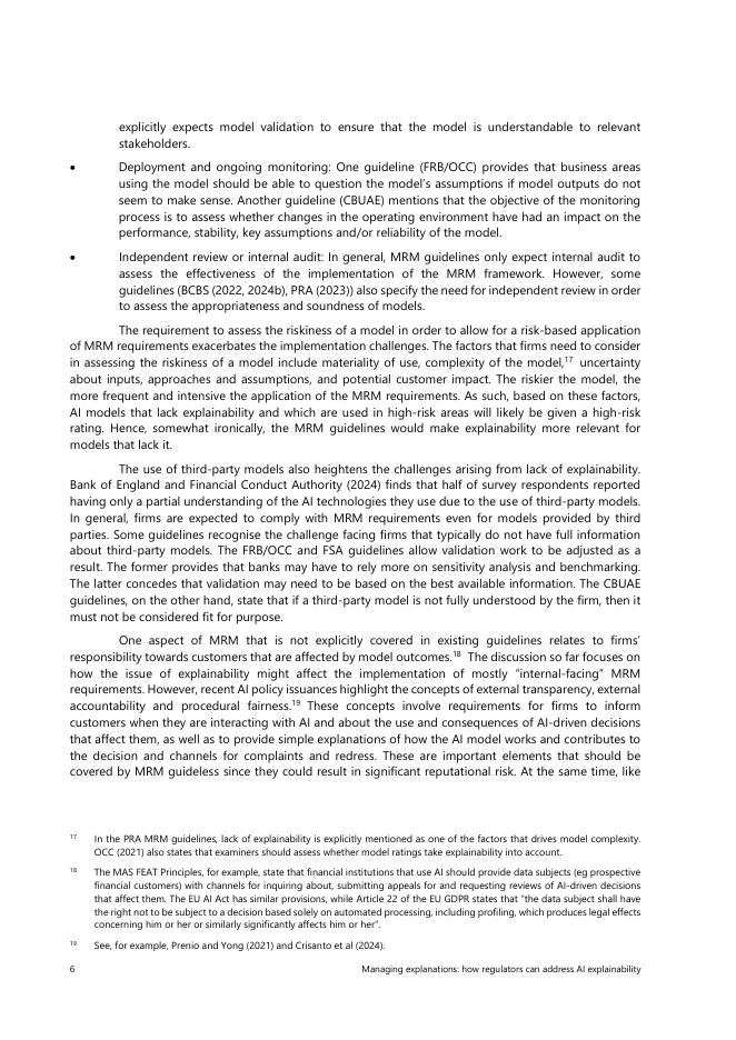 国际清算银行：管理解释：监管机构如何解决人工智能的可解释性（英文版）_第10页