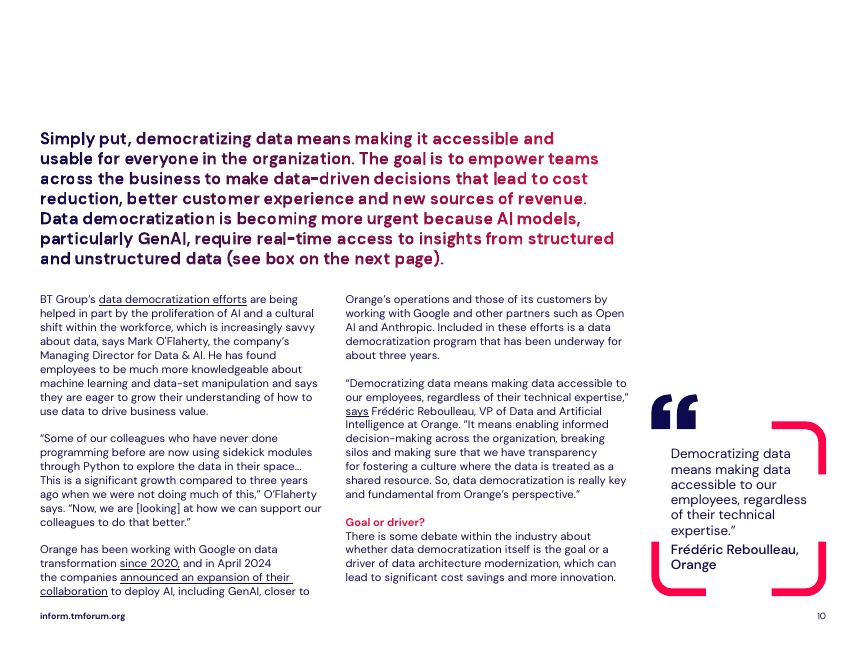 电信管理论坛（TMF）：2025年现代数据架构赋能人工智能（AI）潜力释放研究报告（英文版）_第10页
