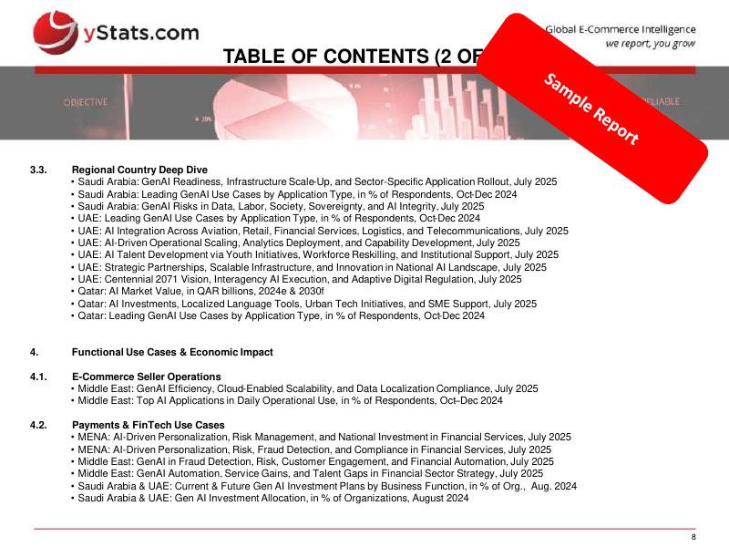 yStats：2025年中东地区的人工智能：采用趋势、准备情况和风险样本报告（英文版）_第8页