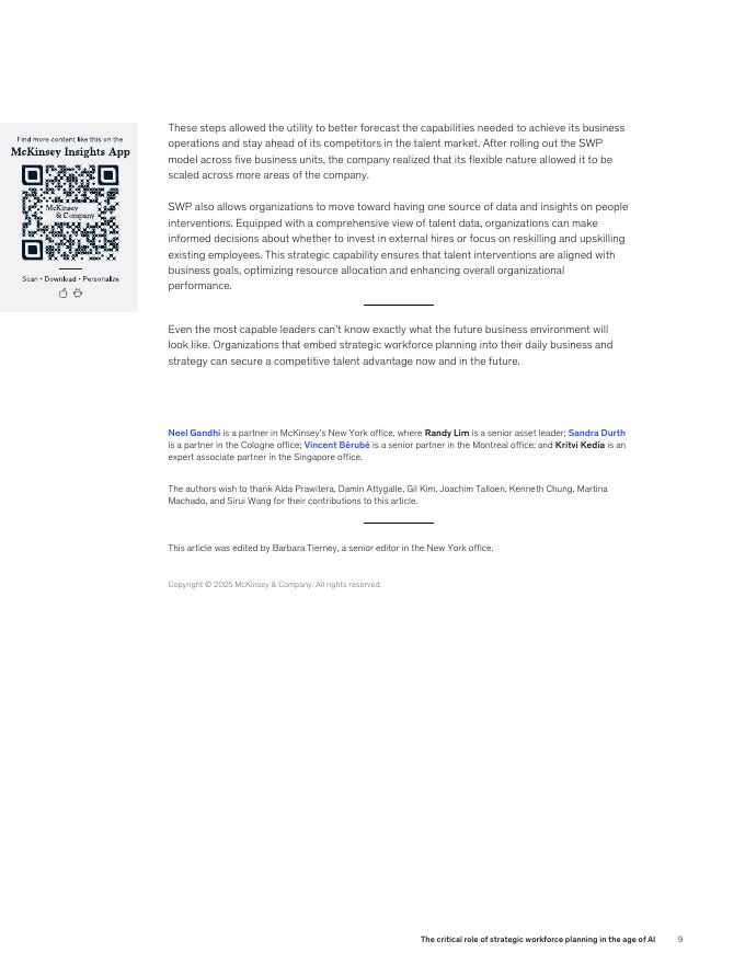 麦肯锡：2025年人工智能时代的战略劳动力规划关键作用报告（英文版）_第9页