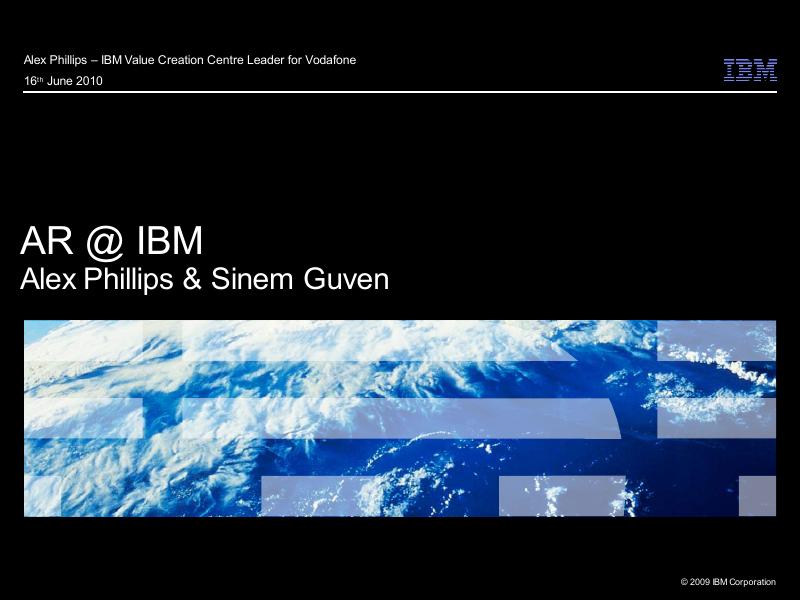 <em>AR</em>@IBM Alex Phillips&Sinem Guven 说明书