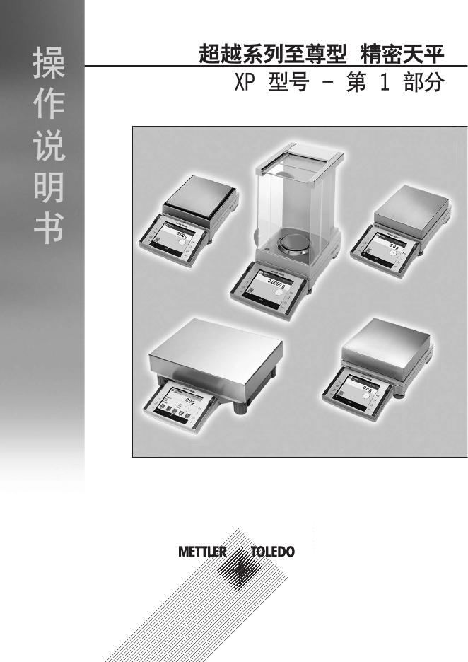 METTLER TOLEDO 超越系列至尊型精密天平XP型号 操作说明书