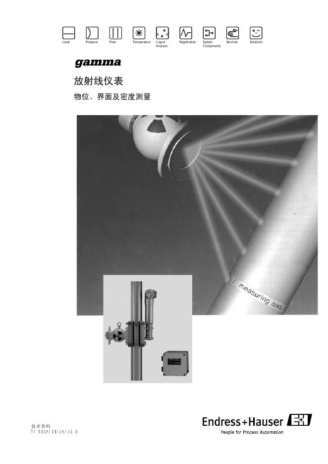 ENDRESS HAUSER GAMMA放射线仪表 说明书