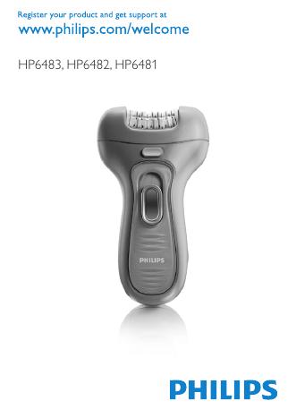 PHILIPS HP6483，HP6482，HP6481 说明书