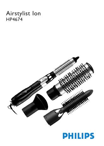 PHILIPS  HP4674  Airstylist Ion  说明书