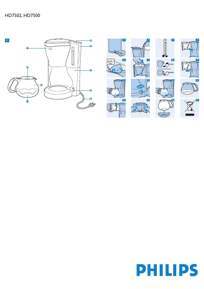 PHILIPS HD7502, HD7500 说明书