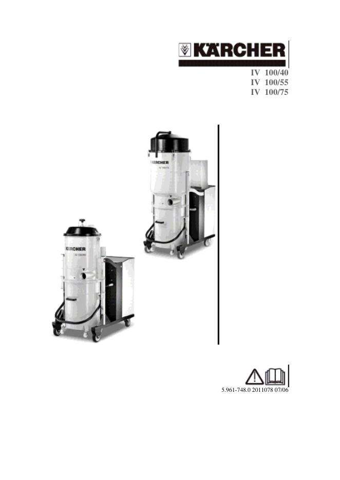 KARCHER IV 100/40 IV 100/55 IV 100/75 说明书