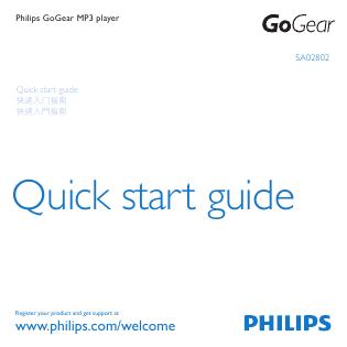PHILIPS SA02802 使用说明书