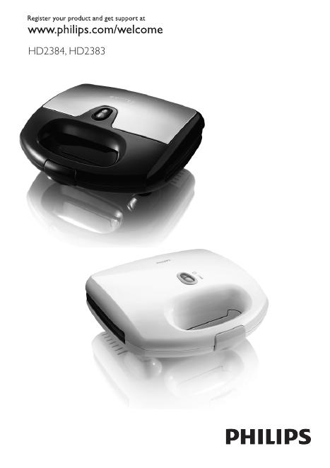 philips HD2384, HD2383 说明书