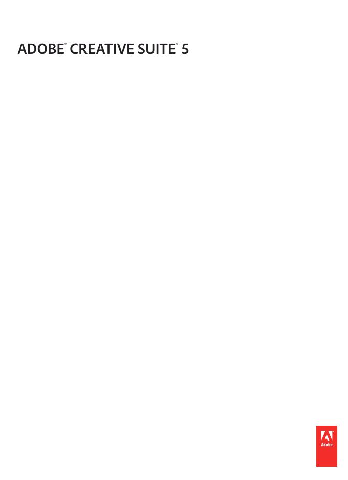 ADOBE  CREATIVE SUITE 5 说明书