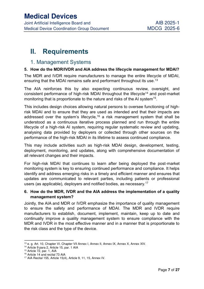 欧盟：MDCG 2025-6：医疗器械人工智能监管新动向（英文版）_第7页