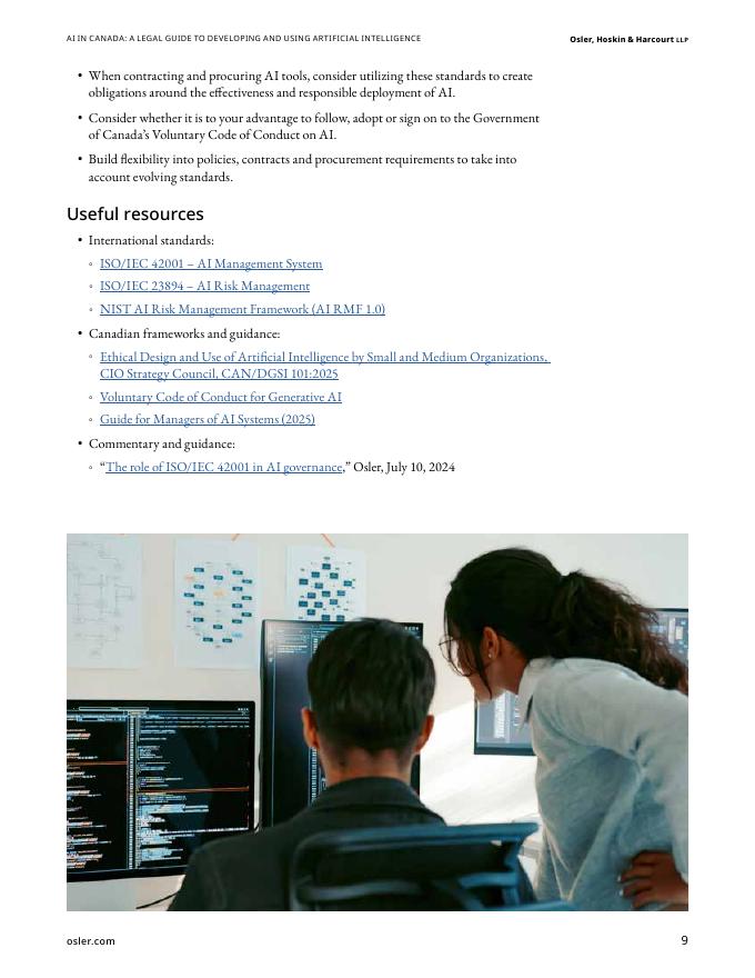奥斯勒律师事务所：2025年加拿大人工智能：AI研发与应用法律指南报告（英文版）_第9页
