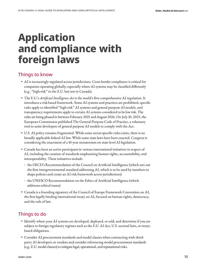 奥斯勒律师事务所：2025年加拿大人工智能：AI研发与应用法律指南报告（英文版）_第10页