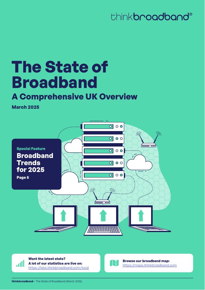 ThinkBroadband：2025年英国宽带状况报告（3月版）（英文版）海报