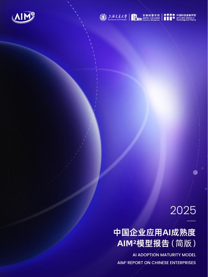 上海交大&中银科技金融学院：2025年中国企业应用AI成熟度AIM²模型报告（简版）