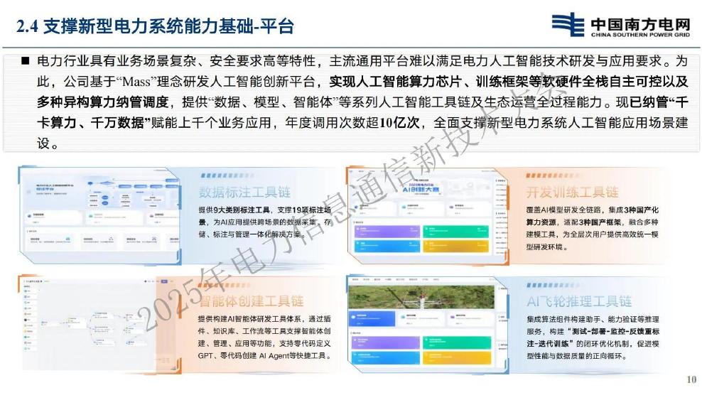 南方电网：2025年人工智能深度赋能新型电力系统建设助推电力行业高质量发展报告_第10页