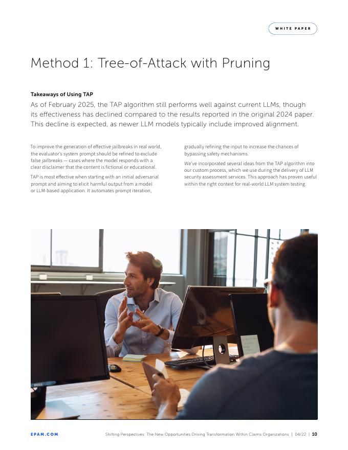 EPAM：2025年大语言模型（LLM）的自动化越狱白皮书（英文版）_第10页